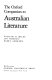 The Oxford companion to Australian literature /