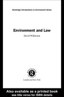Environment and Law.