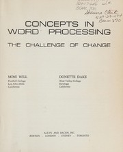 Concepts in word processing : the challenge of change /