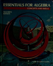 Essentials for algebra : concepts and skills /