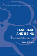 Language and being : Heidegger's linguistics /