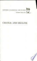 Change and decline : Roman literature in the early empire /