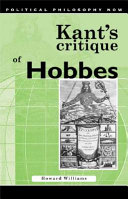 Kant's critique of Hobbes : sovereignty and cosmopolitanism /