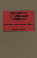 Dictionary of American penology /