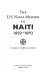 The U.S. Naval mission to Haiti, 1959-1963 /