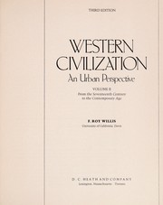 Western civilization : an urban perspective /