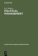 Political management : redefining the public sphere /