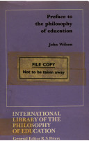 Preface to the philosophy of education /