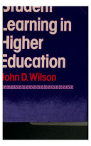 Student learning in higher education /
