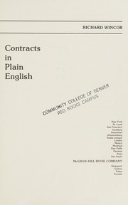 Contracts in plain English /