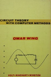 Circuit theory with computer methods /