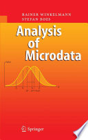 Analysis of microdata /