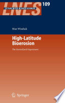 High-latitude bioerosion : the Kosterfjord experiment : with 48 figures, 3 in colour /