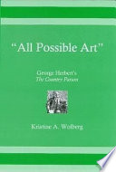"All possible art" : George Herbert's The country parson /