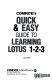 Compute!'s quick & easy guide to learning Lotus 1-2-3 /