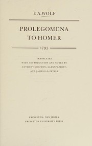 Prolegomena to Homer (1795) /
