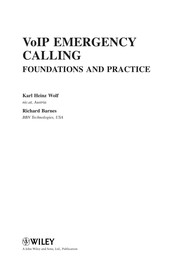 VoIP emergency calling : foundations and practice /
