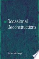Occasional deconstructions /