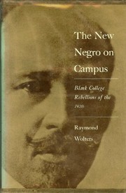 The new Negro on campus : Black college rebellions of the 1920s /