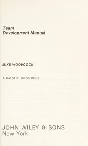 Team development manual /