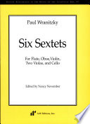 Six sextets, for flute, oboe, violin, two violas, and cello /