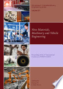 New Materials, Machinery and Vehicle Engineering Proceedings of the 2nd International Conference (NMMVE 2023).