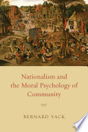 Nationalism and the moral psychology of community /