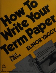 How to write your term paper.