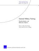 General military training : standardization and reduction options /