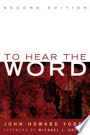 To hear the word /