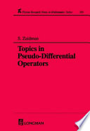 Topics in pseudo-differential operators /