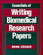 Essentials of writing biomedical research papers /