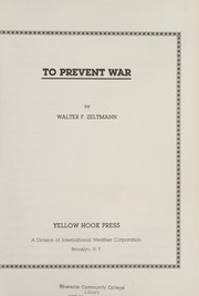 To prevent war /