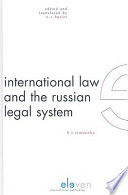 International law and the Russian legal system /