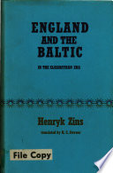 England and the Baltic in the Elizabethan era /