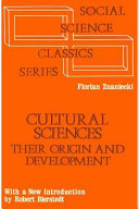 Cultural sciences, their origin and development /