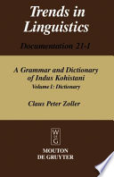 A grammar and dictionary of Indus Kohistani /