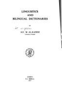 Linguistics and bilingual dictionaries /